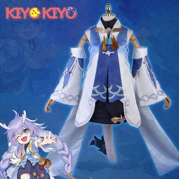 KIYO-KIYO Game Honkai: Звезден релса Bailu Cosplay костюм Bailu Loli Хубава рокля Костюми за Хелоуин