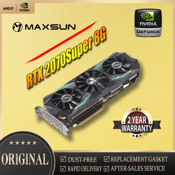 MAXSUN NVIDIA GeForce RTX2070Super 8G 12nm 256bit 8pin GDDR6 с с трикратно вентилаторите, Използвани GPU графична карта