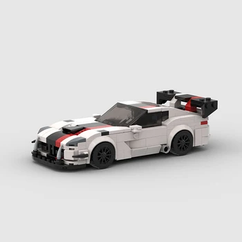 MOC-99183 Dodge Viper състезателни спортен автомобил, шампион на скоростта, състезател, градивни елементи, тухлени творчески гаражни играчки за момчета