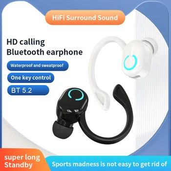 S10 Bluetooth-съвместими слушалки 5.2 с микрофон Безжична Bluetooth връзка със съвместими слушалки сверхдлительного очаквания за смартфон