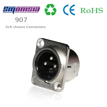 Smonisia 10 бр. 3 контакт XLR гнездовой метален балансиран аудио конектор с високо качество