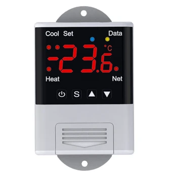 Безжичен WiFi регулатор на температурата Термостат AC110-220V DTC1201 НПМ сензор Дигитален дисплей приложение за управление за smart home