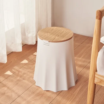 Голям Офис елегантен кофа за боклук Nordic Room Сортиране на пелените на Пластмасова кофа за боклук за баня с чувствителен на допир капак Cubo Basura Домакински почистване