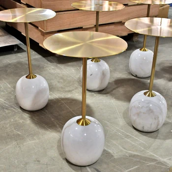 дизайнерски мебели за хола модерни златни крака център мрамор на едро за персонализация на масичка за кафе