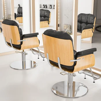 Домашни фризьорски стол в европейски стил, Подемни коса стол, Стол за салон за красота, Търговски Мебели, Столове за грим