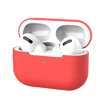 За AirPods Pro 3, червено, черно, бяло, силиконов калъф, предпазващ калъф, преносим чанта, защита от загуба, елегантни аксесоари за слушалки