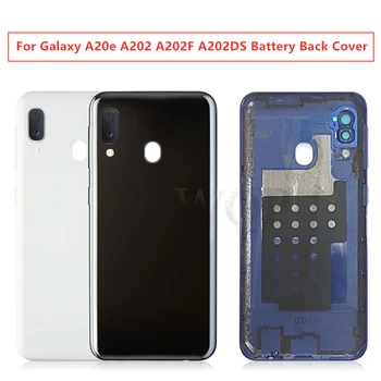 За Samsung Galaxy A20e A202 A202F A202DS задната част на кутията на батерията корпус на отделението за батерията с клеящимися ремонт детайли