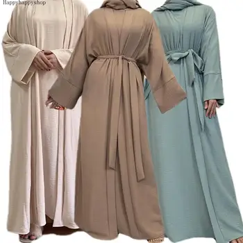 Комплекти за Рамадан от две части, женски случайни жилетка с ръкави кимоно, модерен кафтан-абайя, мюсюлманската ислямското рокля, турското рокля