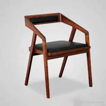 Креативен минималистичен дървен стол Луксозна всекидневна в скандинавски стил, водоустойчив дизайнерски столове за грим, Модерни кухненски мебели Mueblesa за възрастни