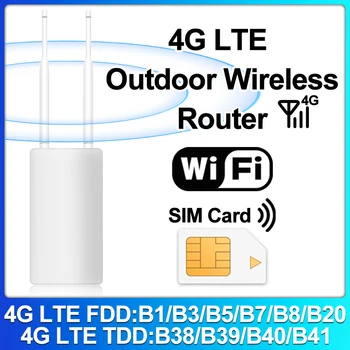 Мини Интелигентни CPE Преносим Безжичен Водоустойчив Външен Рутер 905 със Сим-карта на LTE 4G Wifi Точка за Достъп WAN LAN С Висок Коефициент на усилване И Две Антени