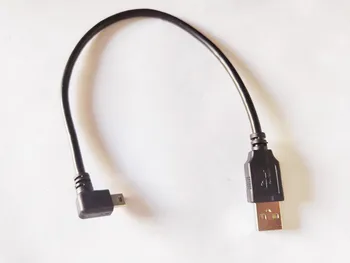 Мини-кабел за данни Мини USB коляното под прав ъгъл от 90 градуса коляно с Т-пристанищен кабел за данни mini 5pin мед