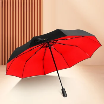 Мъже, Жени 10K Автоматично Голям подсилени Ветрозащитный чадър от дъжд Двойна Луксозна Бизнес мъжки чадър чадър