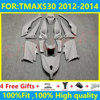 НОВА ABS Мотор, пълен комплект обтекателей подходящ за TMAX530 TMAX T-MAX 530 2012 2013 2014 автомобил пълен комплект обтекателей сив