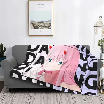 Нула Две Скъпи Японското Вязаное Одеяло japan kawaii otaku Фланелевое Покривка За Дивана В Спалнята, Украса Меко Топло Покривки за легло