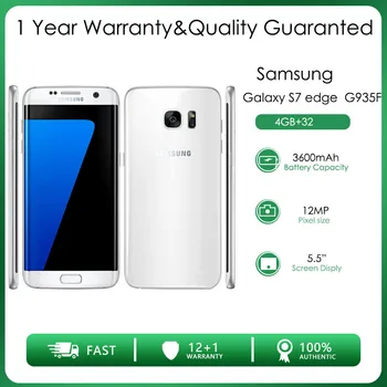 Оригинален отключени Samsung Galaxy S7 edge G935F G935A.T Nano-SIM 4 GB RAM памет И 32 GB ROM 12 Mp 5,5 