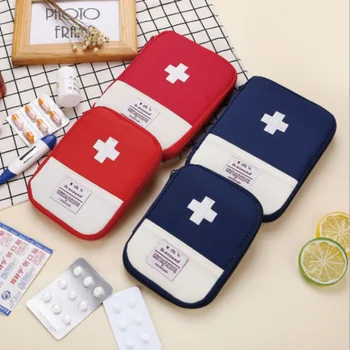 Преносима аптечка за първа помощ за пътуване на открито, полезна мини чанта за съхранение на лекарства, чанта за оцеляване при извънредни ситуации, калъф за хапчета
