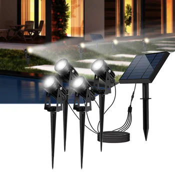 Слънчев Прожектор Водоустойчива IP65 на слънчевата Енергия LED Пейзаж Лампа Soalr За Косене на трева На открито/Градина/Двор/Тревата/Прислуга Лампи