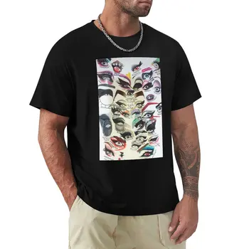 Тениска Dragula Eyes, изработени по поръчка, тениски, за гиганти, черни тениски за мъже