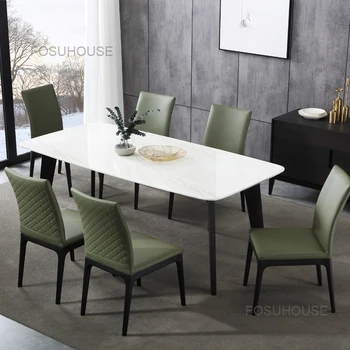 Трапезария стол от масивно дърво в скандинавски стил с мека облегалка, дизайнерски стол за ресторант, Модерен обикновен стол за хранене, Кухненски мебели