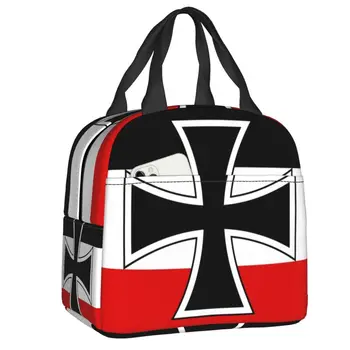 Флаг на Германската империя, термоизолированная чанта за обяд, женски военноморски флаг, патриотичен контейнер за обяд за работа, обучение, пътуване, кутия за храна