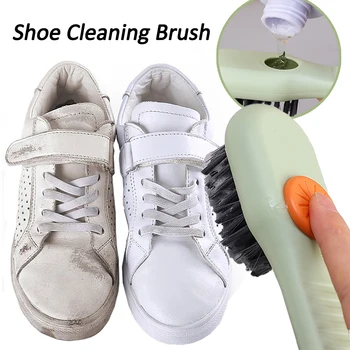 Четка за почистване на обувки, автоматично пречистване за отстраняване на течността, Четка с меки косми, опаковка течен сапун, инструмент за почистване на дрехи